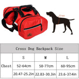 Removable Dog Backpack Harness Reflective Outdoor Pet Vest Harnesses Travel Camping Hiking Medium Large Dogs Saddle Bags