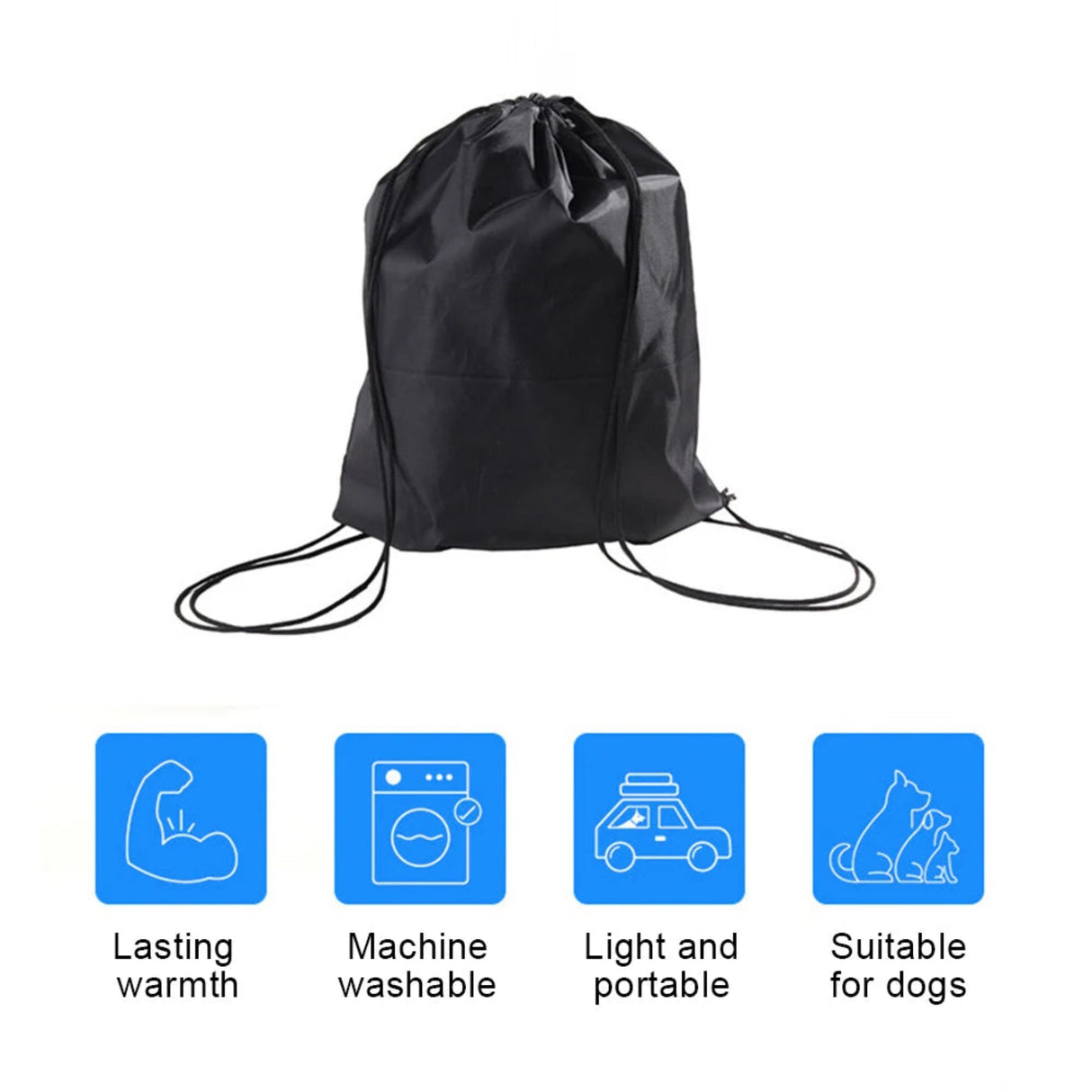 Almohadilla térmica para mascotas, impermeable, portátil, para viajes, cama para dormir para mascotas, 3 niveles, saco de dormir calentado para perros y gatos, para interior y exterior