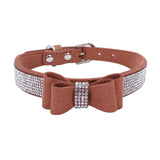 Colorful Collar Crystal-Dog Collar with Bow-Tie Rhinestone Puppy Collars Bling for Small Dogs/Cats Gift Present for Pets