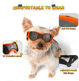 Gafas de sol para perros de razas medianas y pequeñas, protección UV ajustable, para perros cachorros, conducción al aire libre