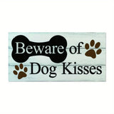 Pet Lover Wooden Sign,Dog Wooden Plaque Hanging Art Lovely Puppy Decor Dog Painting Wall Pediments Door Fence Home Decoration