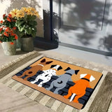VIKAMA Christmas American-Style Puppy Carpet, For Entrance Hall And Bathroom, Anti-Slip, Warm Floor Mat For Winter, Home Decor