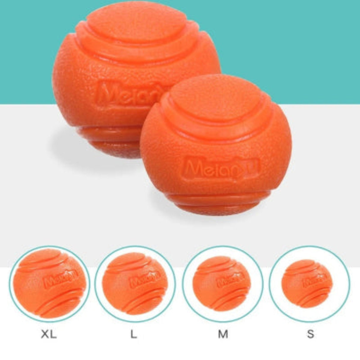 Pet Dog Toy Bouncy Ball Bite-Resistant Solid Ball Rubber Chewing Toy Outdoor Throwing Retrieve Dog Training Supplies