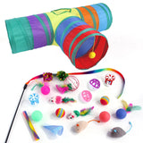 Cat Toys Mouse Shape Balls Foldable Cat Play Tunnel Kitten Tower Funny Cat Tent Pet Supplies  for Indoor Cats