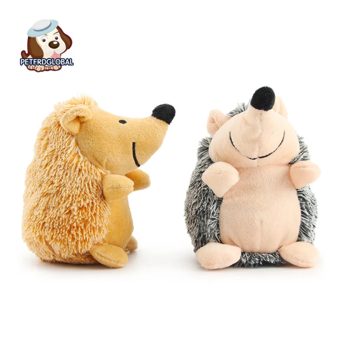 Juguetes de peluche suaves de erizo para perros pequeños y grandes, juguete interactivo con sonido chirriante, juguete resistente a mordeduras, accesorios para mascotas 