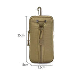 Outdoor hiking and camping waterproof hanging waist bag mobile phone bag  tactical Molle water bottle bag camping equipment