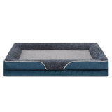 An oversized dog bed removable washable for all seasons, pet bed sofa, comfortable and soft cat sofa bed with raised edges,