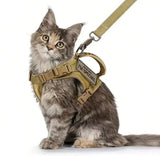 Outdoor Cat Vest Waterproof Cat Clothes Cat Chest Strap Special Vest for Walking Cats Can Be Adjusted