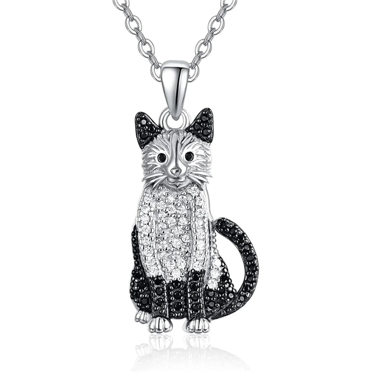 Creative and Handsome Maine Coon Cat Pendant Necklace for Women Exquisite Pet Kitten Jewelry Accessories Cat Lovers Holiday Gift