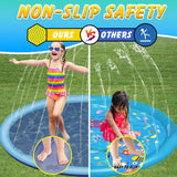 100/170cm Children's Toys Water Spray Mat PVC Thickened Pet Bath Inflatable Pool Bath Outdoor Games Dog Toys