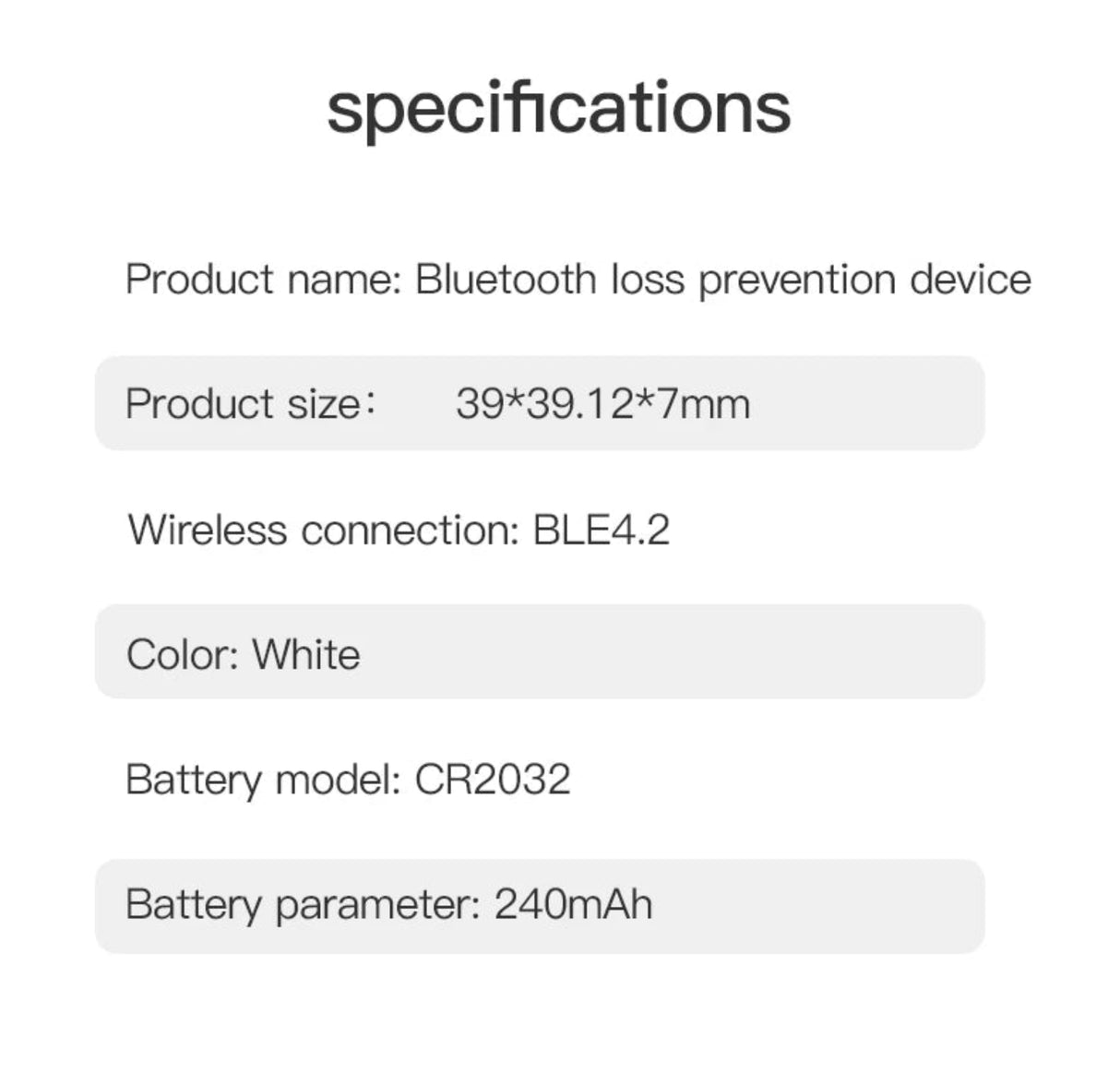 Dispositivo antipérdida inteligente con Bluetooth para Android, billetera con localizador inalámbrico, rastreador electrónico inteligente, localizador GPS portátil para mascotas 