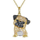 Exquisite and Cute Schnauzer Dog Pendant Necklace for Women Elegant Pet Puppy Jewelry Animal Accessories Dog Lovers Gift