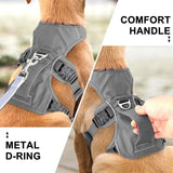 No Pull Small Medium Large Big Dog Harness Vest Nylon Adjustable Reflective Waterproof Pet Walking Training Harness With Handle