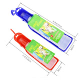 Botella de agua plegable para perros de 250 ml, botella de agua portátil de plástico para mascotas, cuenco de agua potable para viajes al aire libre para perros 