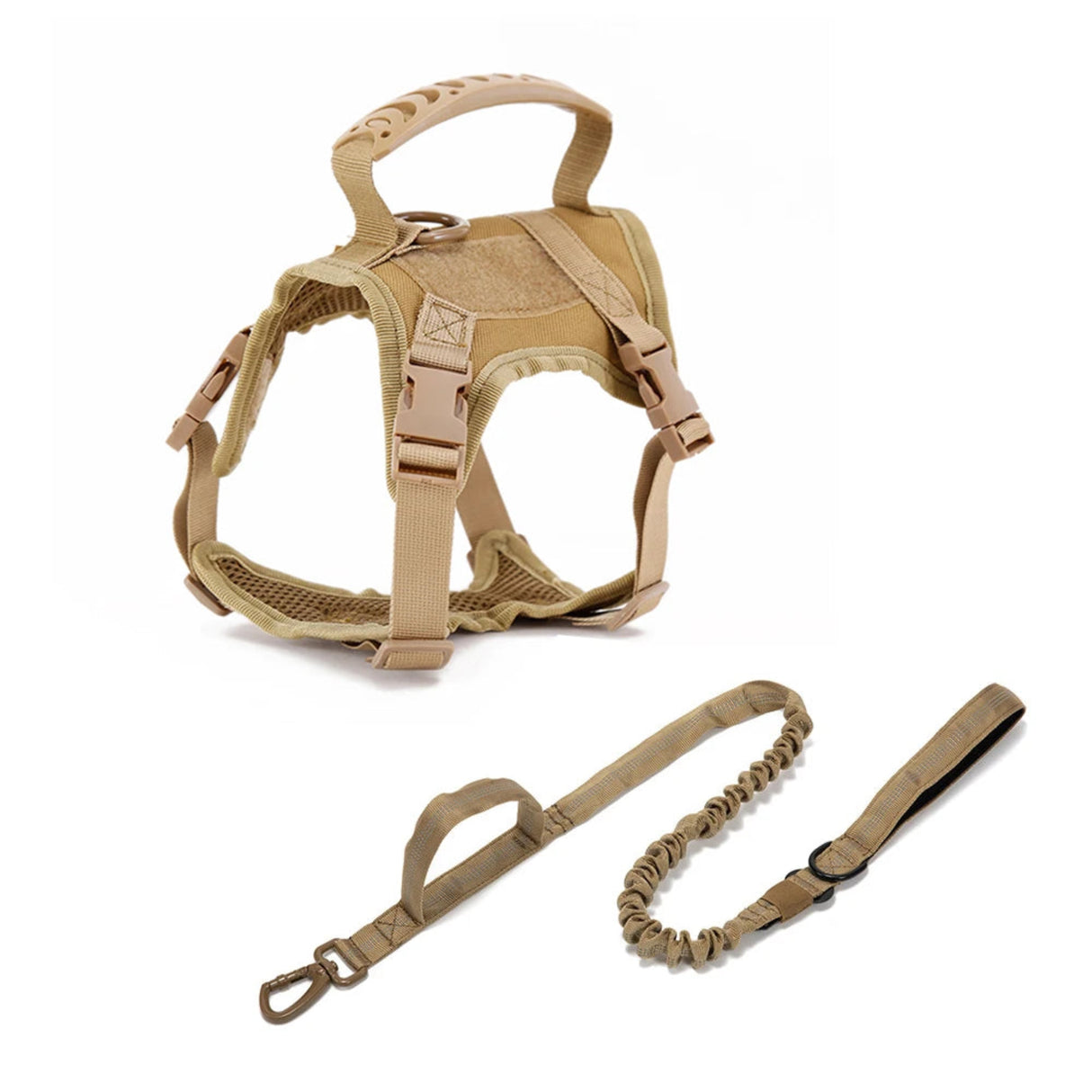 Tactical Cat Harness Vest Nylon Military Training K9 Service Adjustable Cat Puppy Harness Leash Set Small Dog Walking Lead Leash