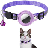 For Apple Airtag Case Cat Collar With Bell Reflective Nylon Collar For Dog GPS Finder Anti-lost Location Tracker Pet Products