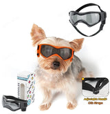 Gafas de sol para perros de razas medianas y pequeñas, protección UV ajustable, para perros cachorros, conducción al aire libre