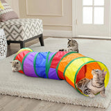 Cat Tunnel Tube Foldable Cat Toys Kitty Training Interactive Fun Toy Tunnel Bored for Puppy Kitten Pet Supplies Cat Accessories