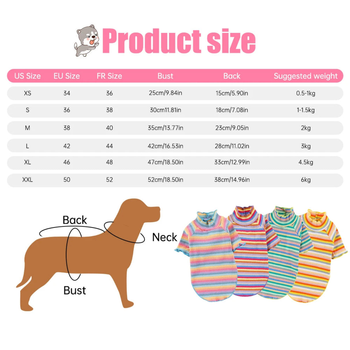 Pet Dog Clothes Puppy Vest T-shirt Shirt Cute Spring Pet Skirt Dress Roupas para cães Bottoming Shirt Dog Costume Puppy Clothes