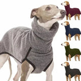 Suéter de cuello alto cálido de invierno para mascotas, ropa gruesa para perros galgos, abrigo tipo jersey para perros medianos y grandes, suministros para mascotas