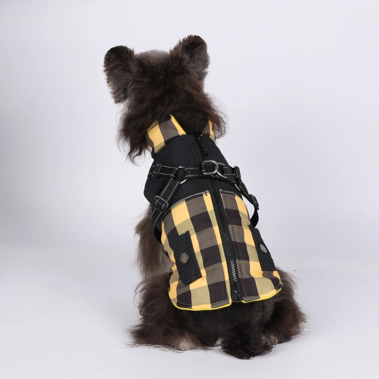 Large Pet Dog Jacket With Harness Winter Warm Dog Clothes For Small Dogs Waterproof Dog Coat Chihuahua French Bulldog Costumes