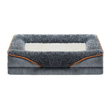 An oversized dog bed removable washable for all seasons, pet bed sofa, comfortable and soft cat sofa bed with raised edges,