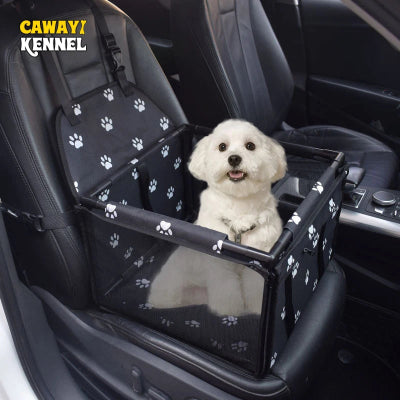 Funda de asiento de coche para perros de viaje con impresión, impermeable, bolsa de transporte para perros y gatos, hamaca para asiento de coche para perros pequeños y medianos