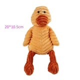 Plush Dog Toy Animals Shape Bite Resistant Squeaky Toys Corduroy Dog Toys for Small Large Dogs Puppy Pets Training Accessories