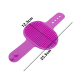 1Pc Dog Bath Brush Soft Silicone Cat Washing Glove Hair Fur Removal Comb Pet Grooming Massage Cleaning Scrubber Pet Supplies