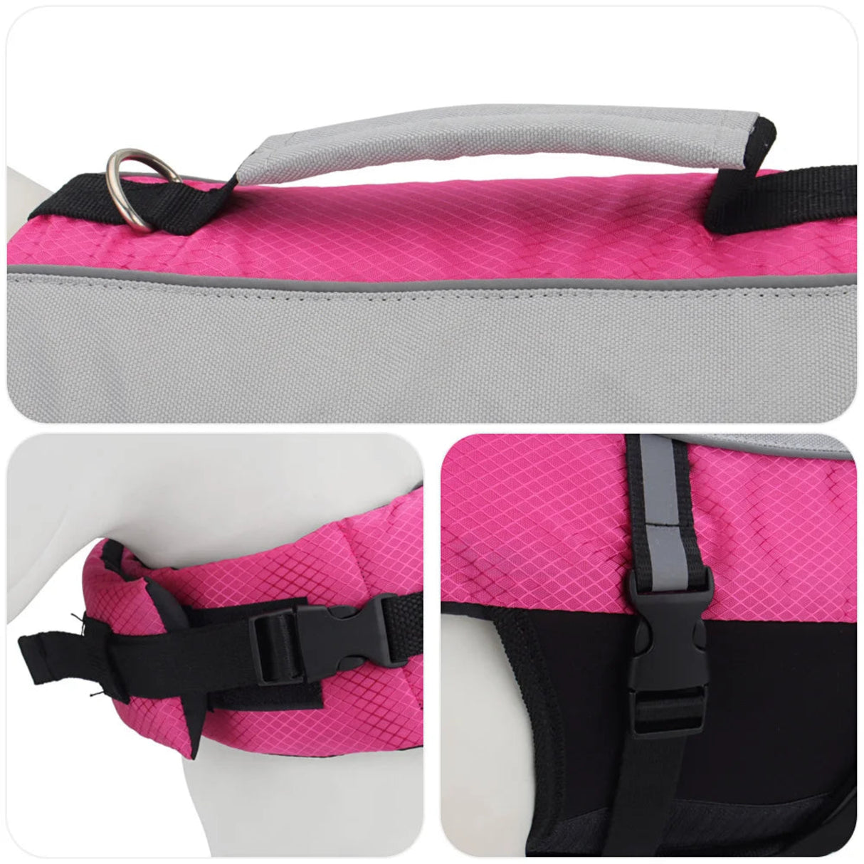 Pet Dog Swimwear Life Jacket Harness Small Medium Dogs Swimming Vest Outdoor Water Pool Clothes