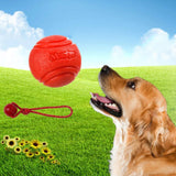 Juguete para perros, pelota saltarina resistente a mordeduras, pelota sólida de goma, juguete para masticar al aire libre, suministros de entrenamiento para perros 