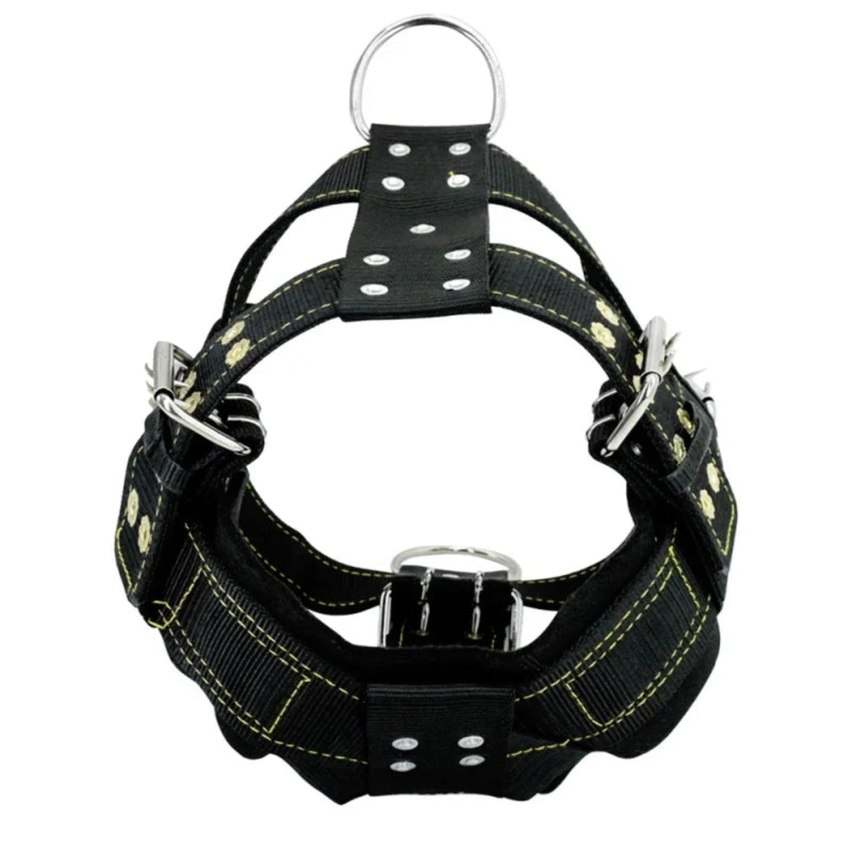 Durable Large Dog Harness Traction Rope Pit Bull Dog Muscle Training Carrying Strap Vest Adjustable Quick Control Pet Supplies