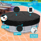 Cubierta para piscina de verano, impermeable, para piscina, película solar a prueba de polvo, para piscina al aire libre, con aislamiento térmico, manta con cordón 