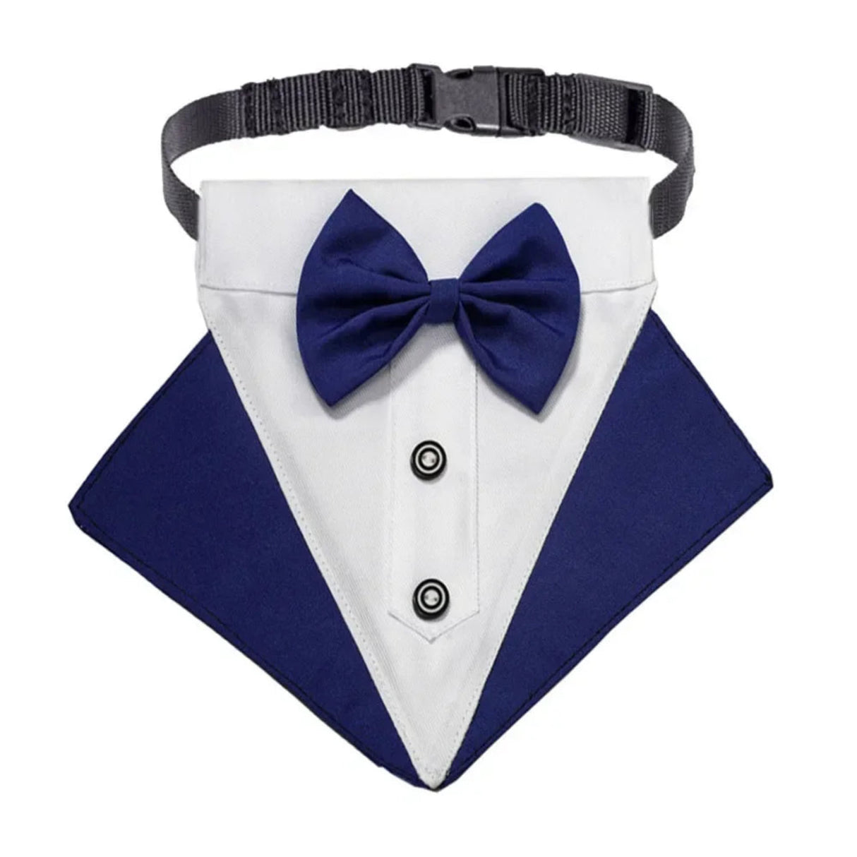 Dog Formal Bandana Tuxedo Scarf with Bow Tie Wedding Party Outfit Dress-up Accessories Dog Attire Costume Gentleman Neckerchief