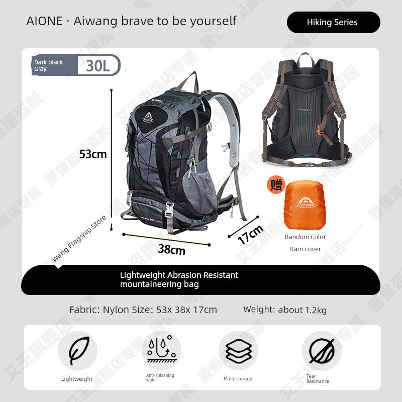 Mochila de senderismo con suspensión Aione para hombres y mujeres que montan al aire libre 