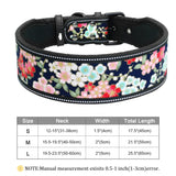 Reflective Puppy Big Dog Collar Adjustable Wide Pet Collars With Buckle For Small Medium Large Dogs Pitbull Greyhound Dog Chain