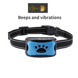 Dispositivo antiladridos para perros, collar de entrenamiento ultrasónico eléctrico USB para perros, collar antiladridos con vibración para dejar de ladrar, venta al por mayor 