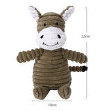 Juguetes de peluche para perros, forma de animales, resistentes a las mordeduras, juguetes chirriantes, juguetes de pana para perros pequeños y grandes, accesorios de entrenamiento para cachorros y mascotas