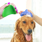 1Pc Dog Bath Brush Soft Silicone Cat Washing Glove Hair Fur Removal Comb Pet Grooming Massage Cleaning Scrubber Pet Supplies