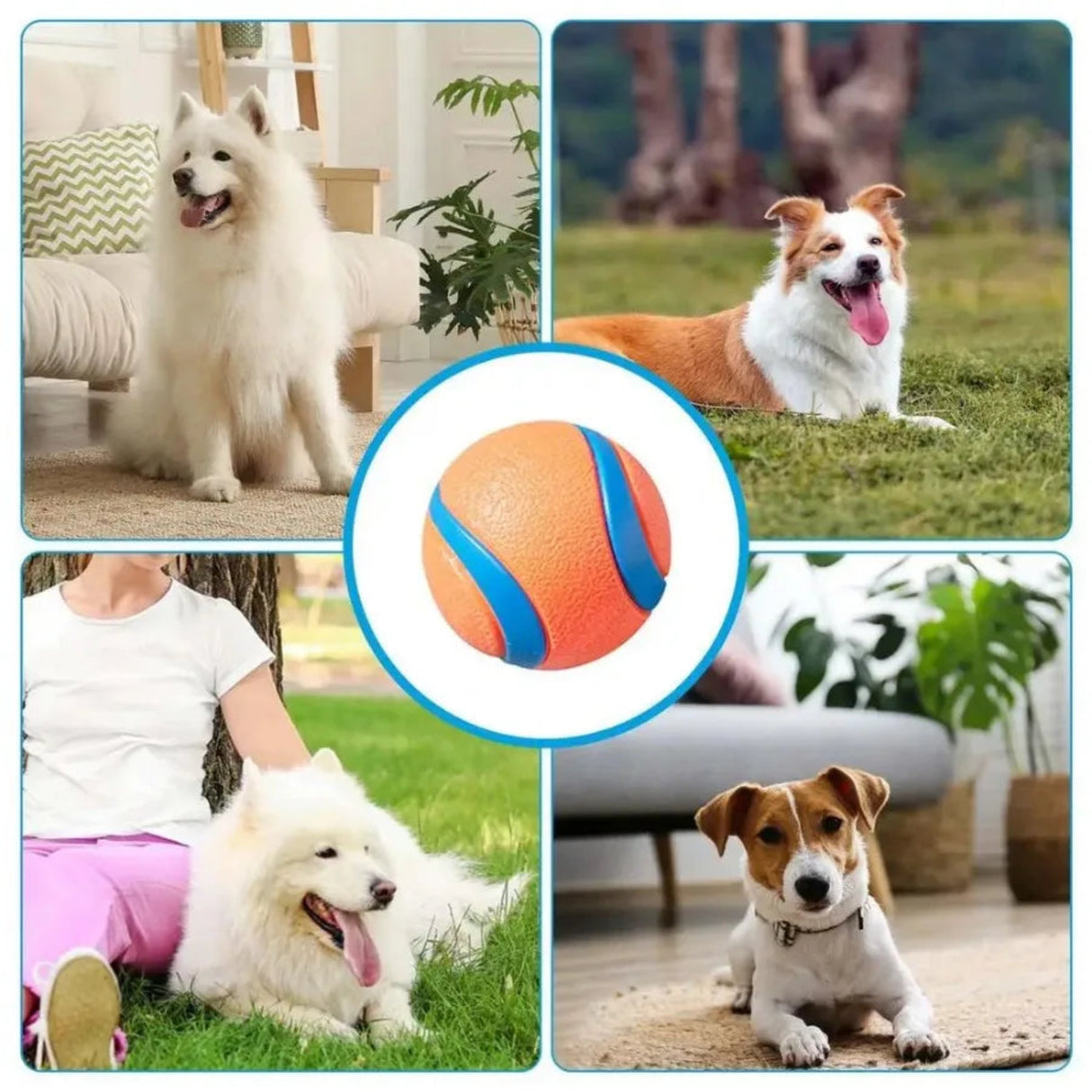 Pelota de juguete para perros, pelota para buscar, pelota resistente para mascotas, juguete para masticar para cachorros, pelota elástica sólida para saltar, accesorios para mascotas grandes, medianas y pequeñas