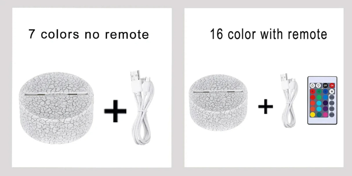 Cheese Cat 3D Illusion Night Light Table Lamp 16 Colors Auto Gradient USB Powered LED Light with Touch Switch Gift for Kids