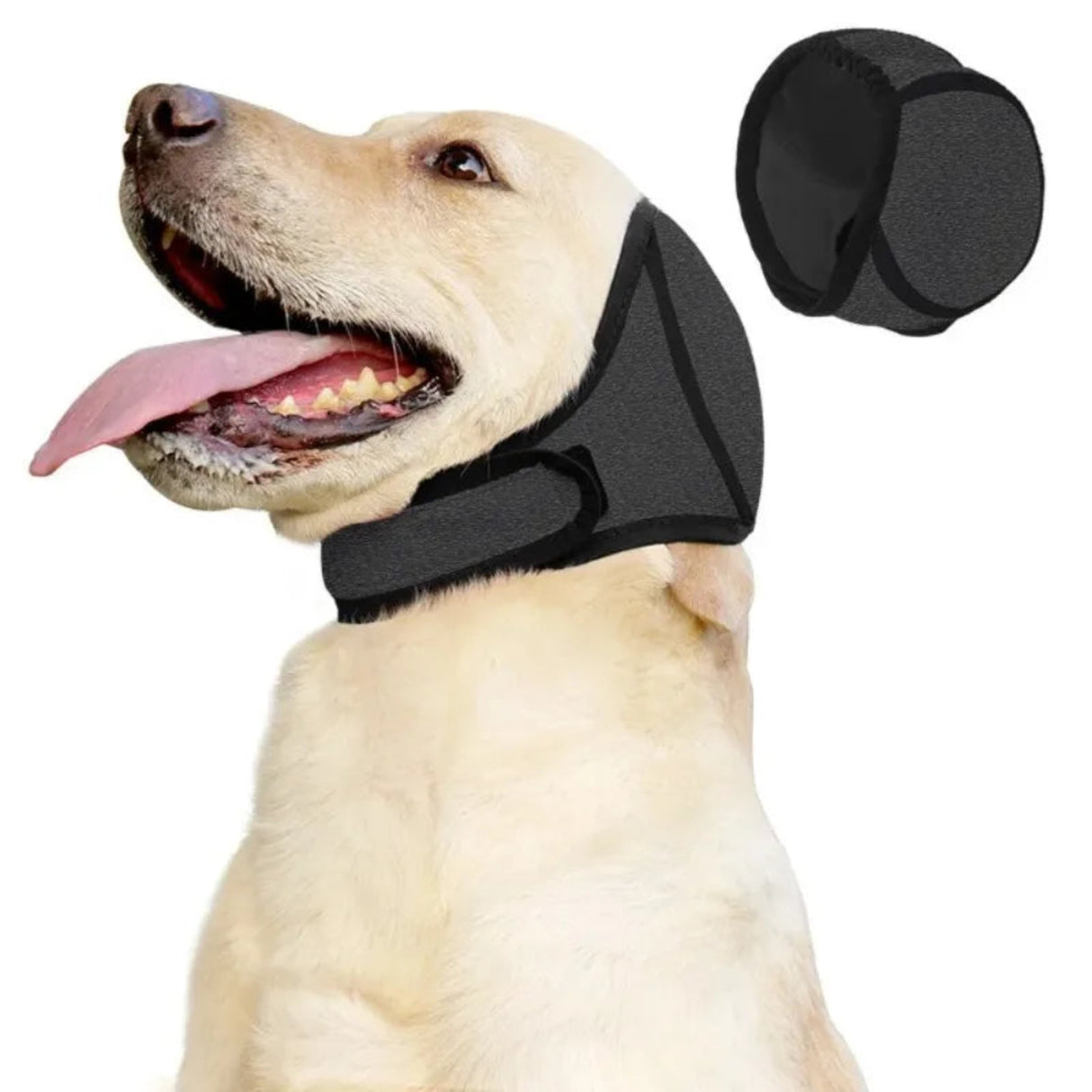 Waterproof Noise Cancelling Dog Ear Muffs for Swimming & Grooming - Calming Hood To Relieve Pet Anxiety & Prevent Shock