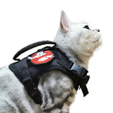 Tactical Cat Harness Vest Nylon Military Training K9 Service Adjustable Cat Puppy Harness Leash Set Small Dog Walking Lead Leash