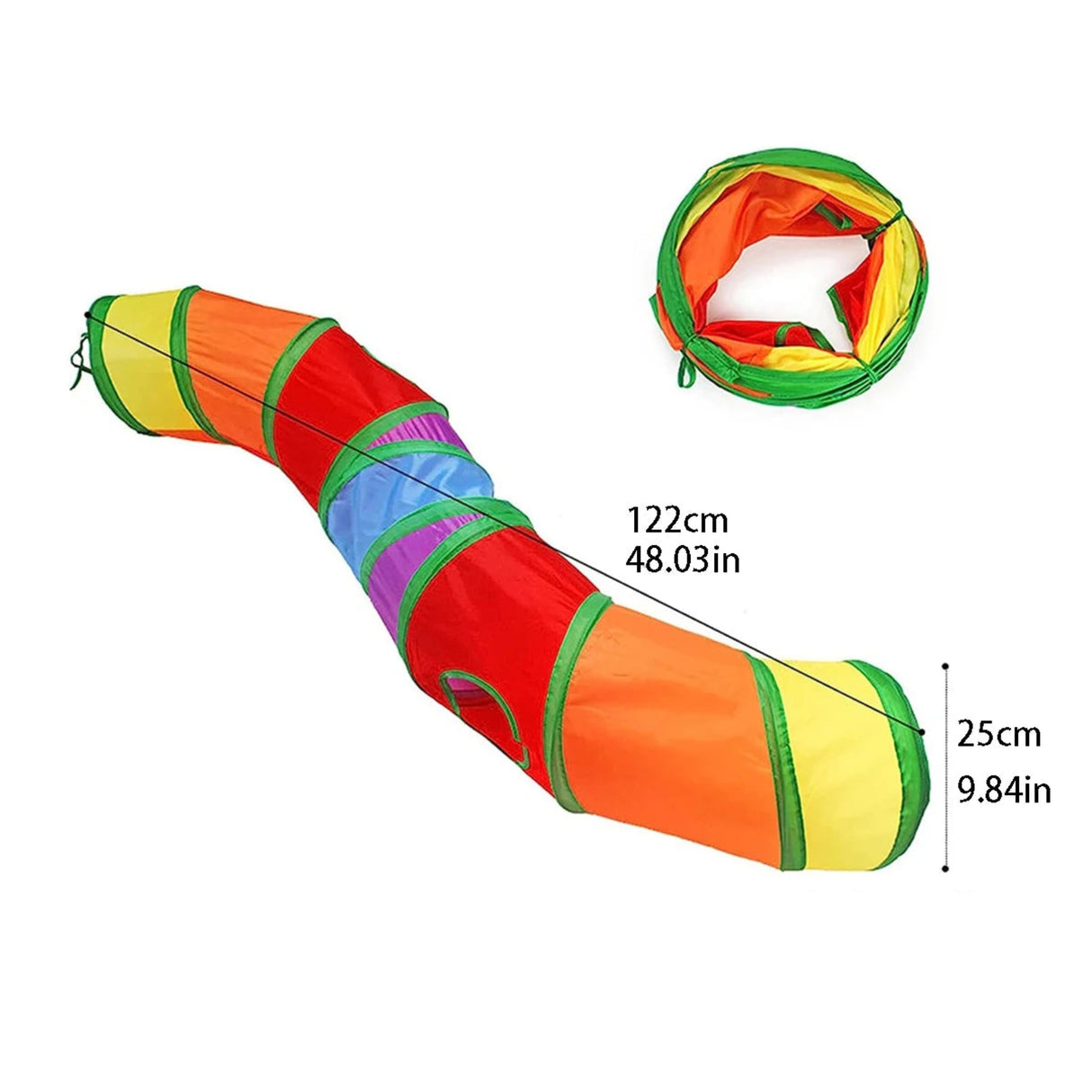 Cat Tunnel Tube Foldable Cat Toys Kitty Training Interactive Fun Toy Tunnel Bored for Puppy Kitten Pet Supplies Cat Accessories