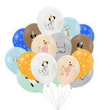 12Pcs Party Supplies 12" Latex Balloons Dog Birthday Kids Baby Shower Balloon Decoration Toys Paw Print