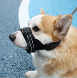 Bozales tácticos reflectantes para perros medianos y grandes, correas para entrenamiento antiladridos, cuerda guía, cubrebocas para mascotas, accesorios para perros grandes