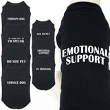 Summer Letters Printed Dog Clothes Dogs Vest Do Not EMOTIONAL IN TRAINING Pet Small Medium T-shirt Chihuahua Pet Clothing