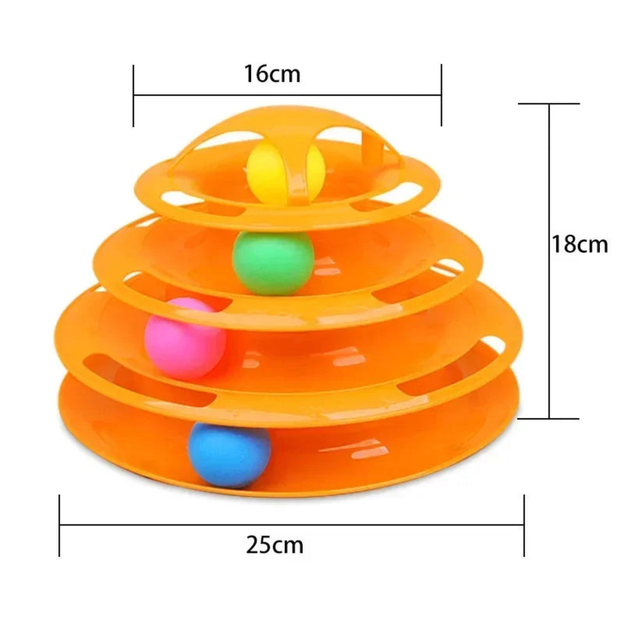 Interactive Tower Cat Toy Turntable Roller Balls Toys for Cats Kitten Teaser Puzzle Track Toy Pets Training Supplies Accessories