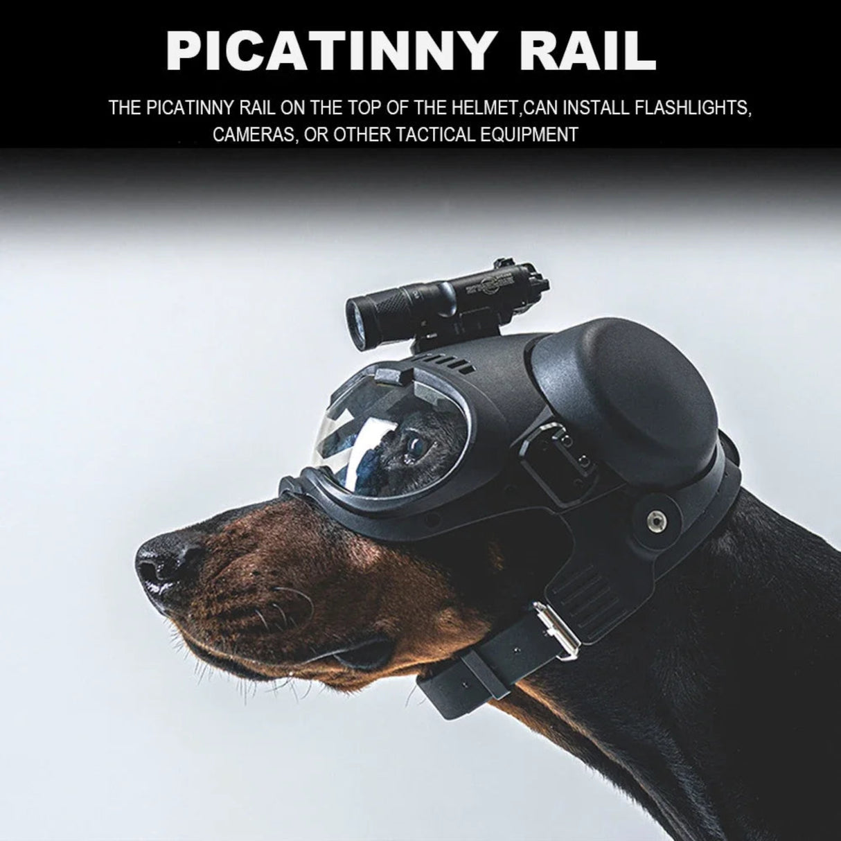 Tactical Dog Training K9 Helmet Military Hunting Large Dog Patrol Dogs Sheepdog Pet Motorcycle Protective Helmet with Goggles