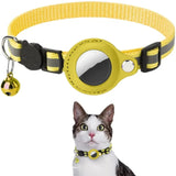 For Apple Airtag Case Cat Collar With Bell Reflective Nylon Collar For Dog GPS Finder Anti-lost Location Tracker Pet Products